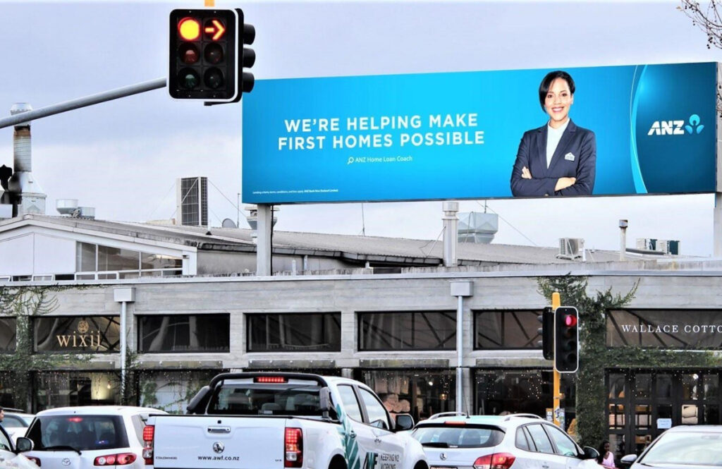 ANZ billboard in Auckland, New marketing